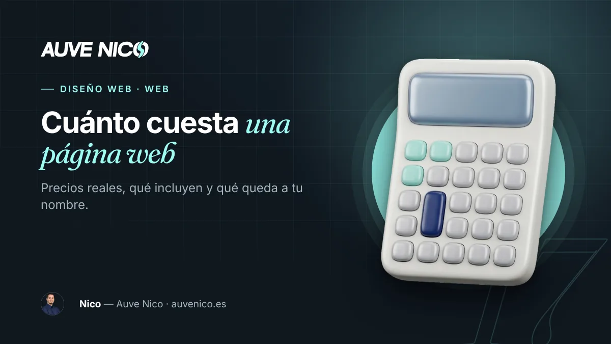 Portada del artículo: Cuánto cuesta una página web: precios reales y qué incluyen