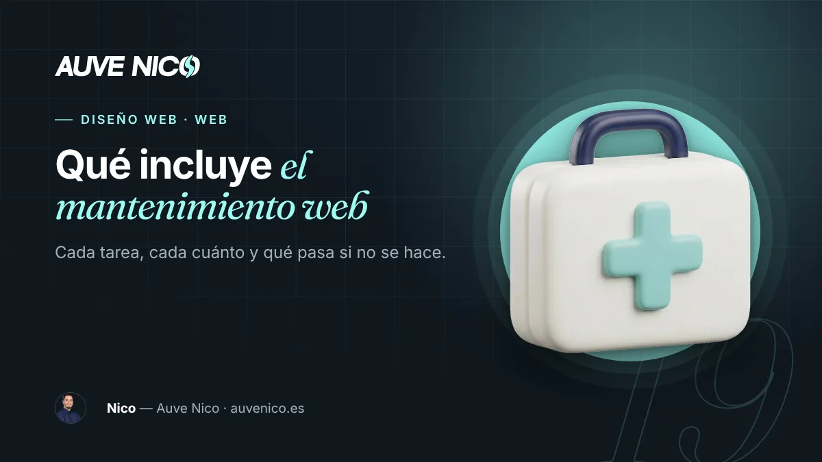 Portada de l'article: Què inclou el manteniment web i què passa si no el fas