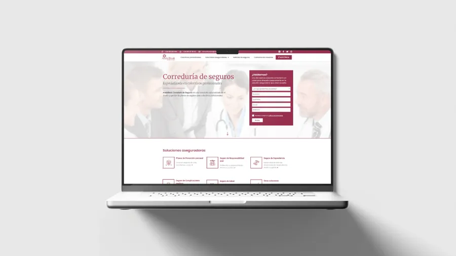 Disseny web per a AndalBrok Correduría de Seguros — Auve Nico