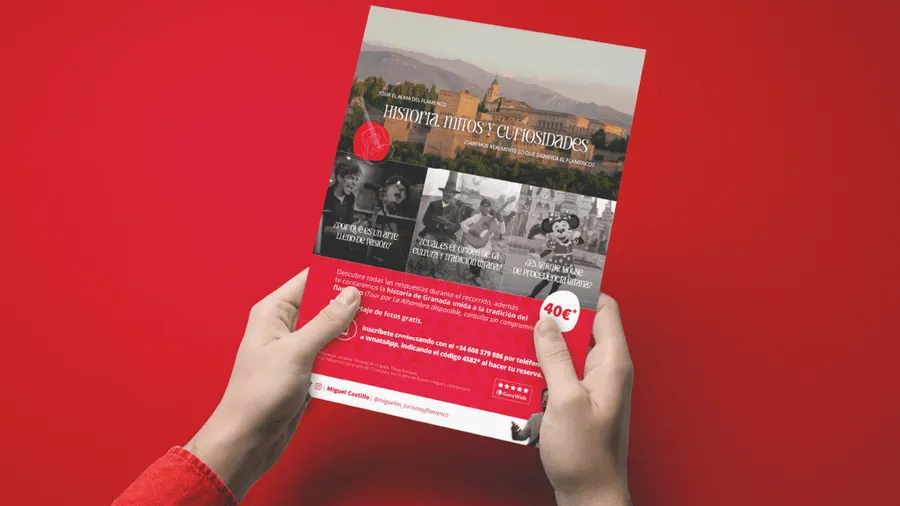 Disseny gràfic · Flyer per a Flamenco On Tour — Auve Nico