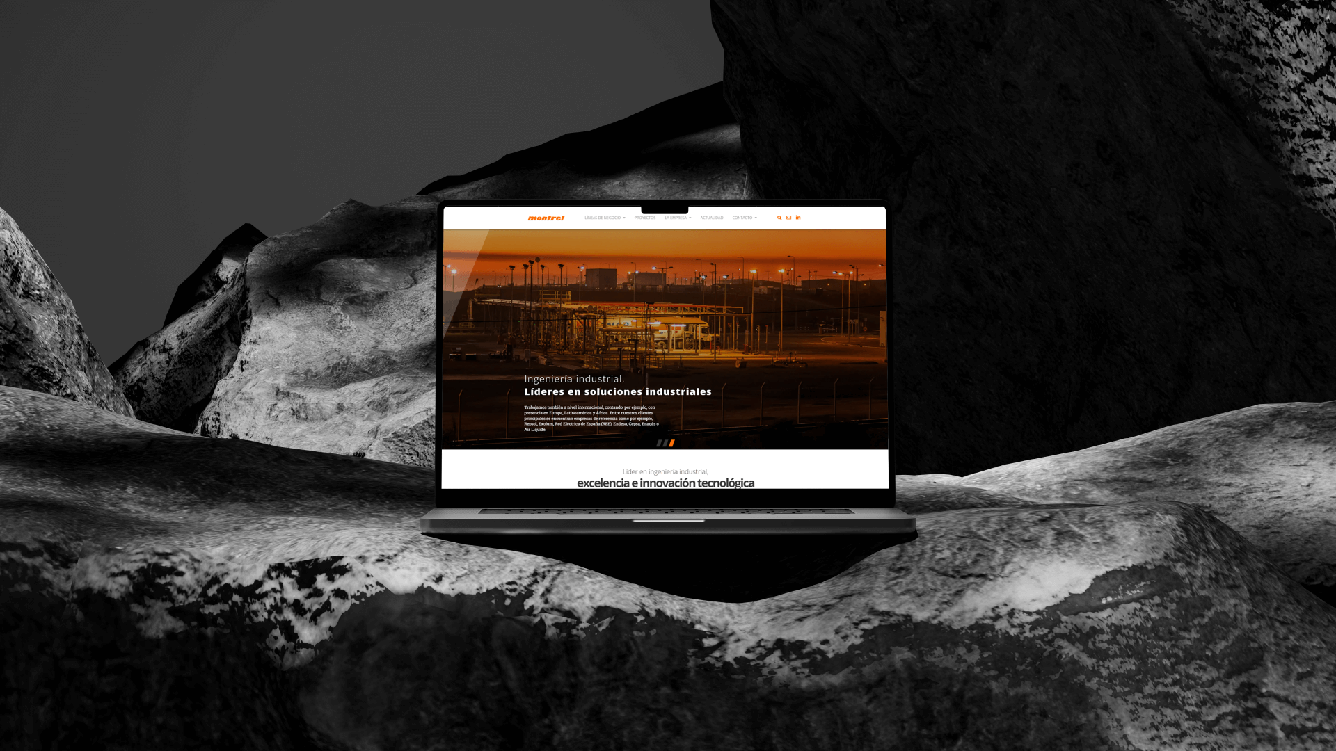 Diseño web de Auve Nico para Montrel - Portatil